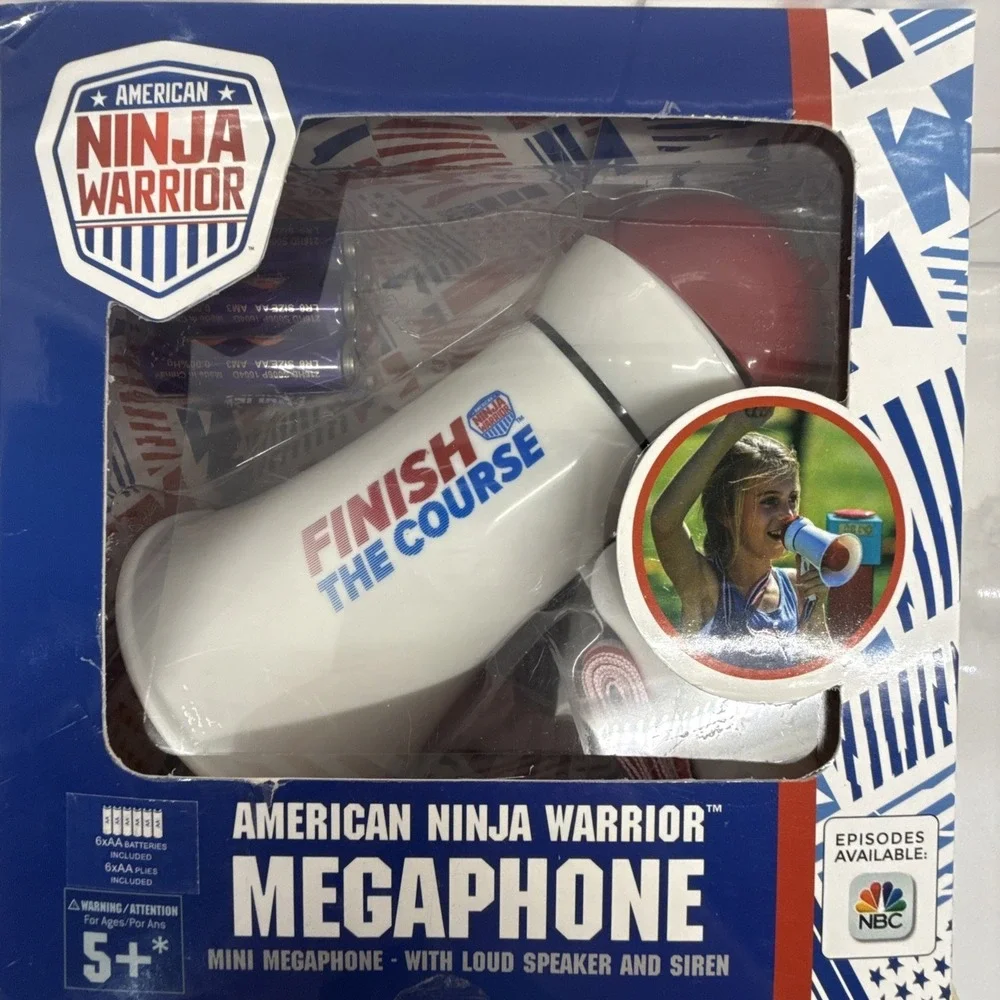 American Ninja Warrior Megaphone NEW Box Wear Siren Loud Speaker Kids Toy Fast🚢